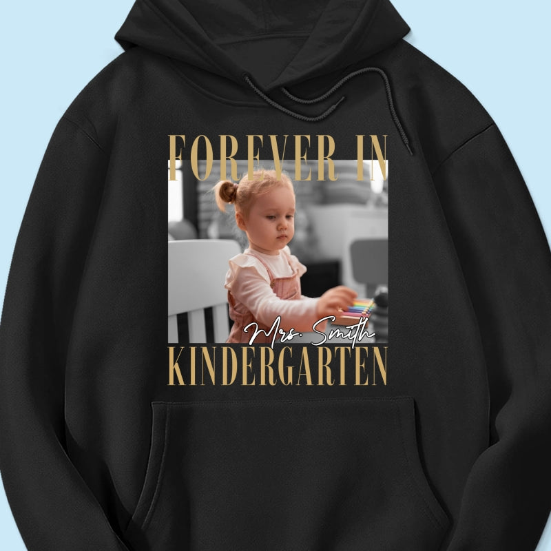 Forever In My School Era – Personalized Photo Shirt – Custom Name & Grade Back To School Shirt