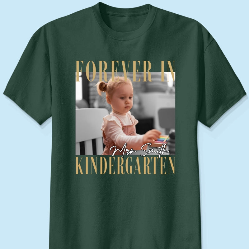 Forever In My School Era – Personalized Photo Shirt – Custom Name & Grade Back To School Shirt