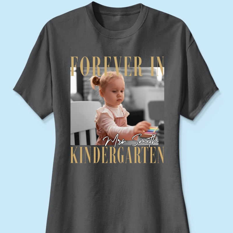 Forever In My School Era – Personalized Photo Shirt – Custom Name & Grade Back To School Shirt