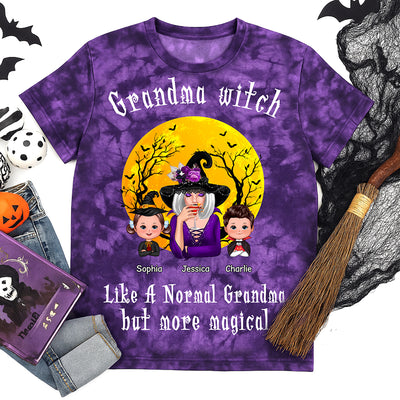 Grandma Witch More Magical Halloween Personalized Shirt, Perfect Costume For Grandma