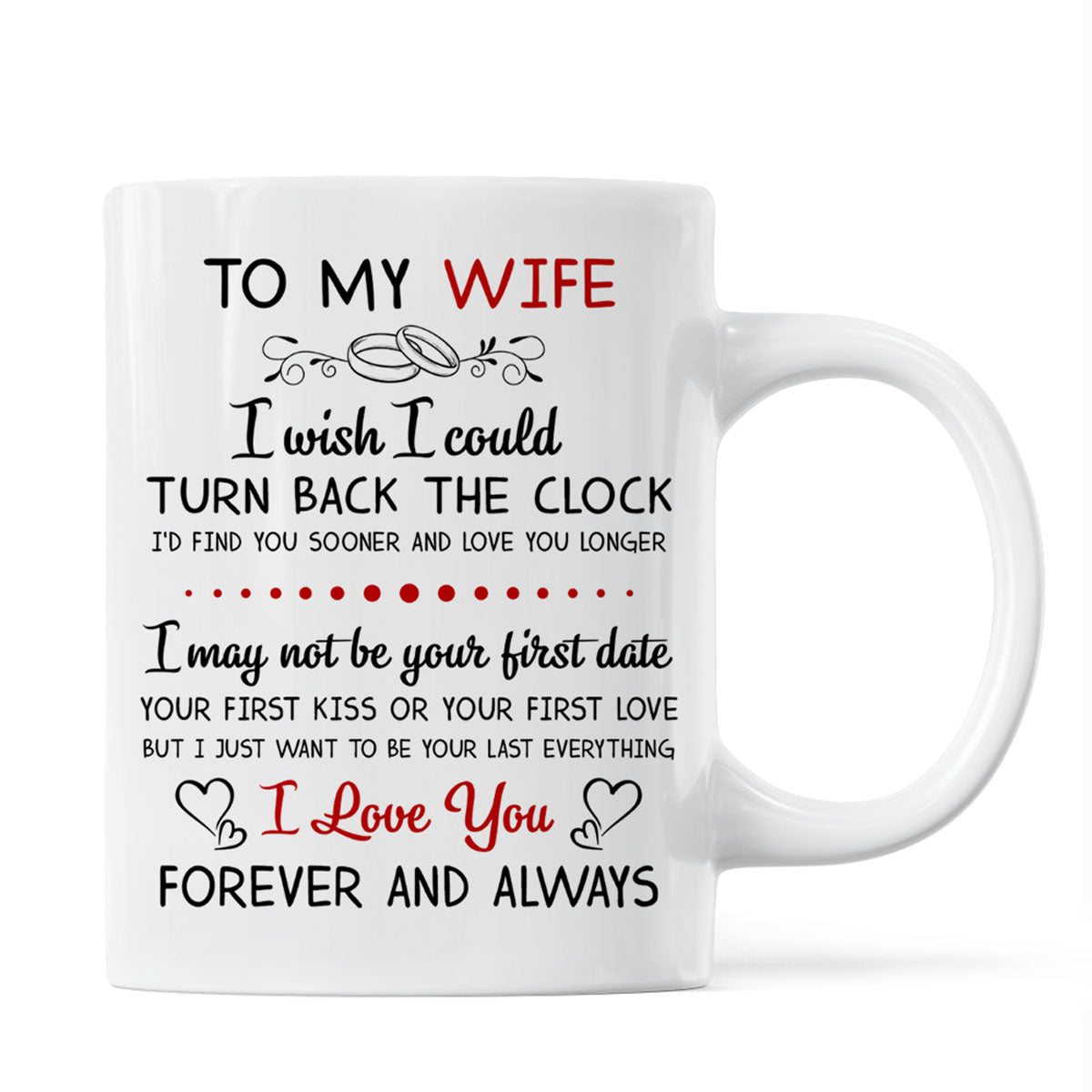 To My Husband Wife Couple Sitting Personalized Mug - Valentine‘s Day Gift - Anniversary Gift