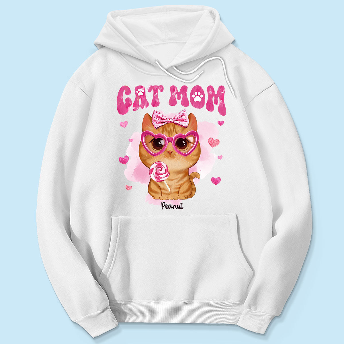 Watercolor Cute Cats Cat Mom Personalized Shirt,  Gift For Cat Lovers, Cat Moms