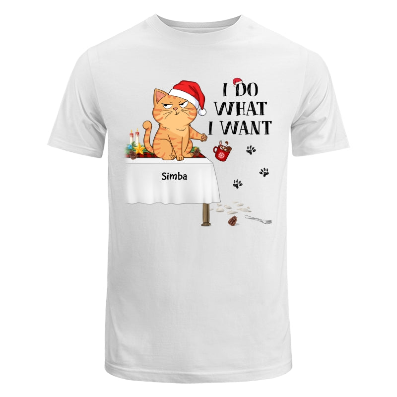 I Do What I Want Funny Cats Expression Personalized Shirt