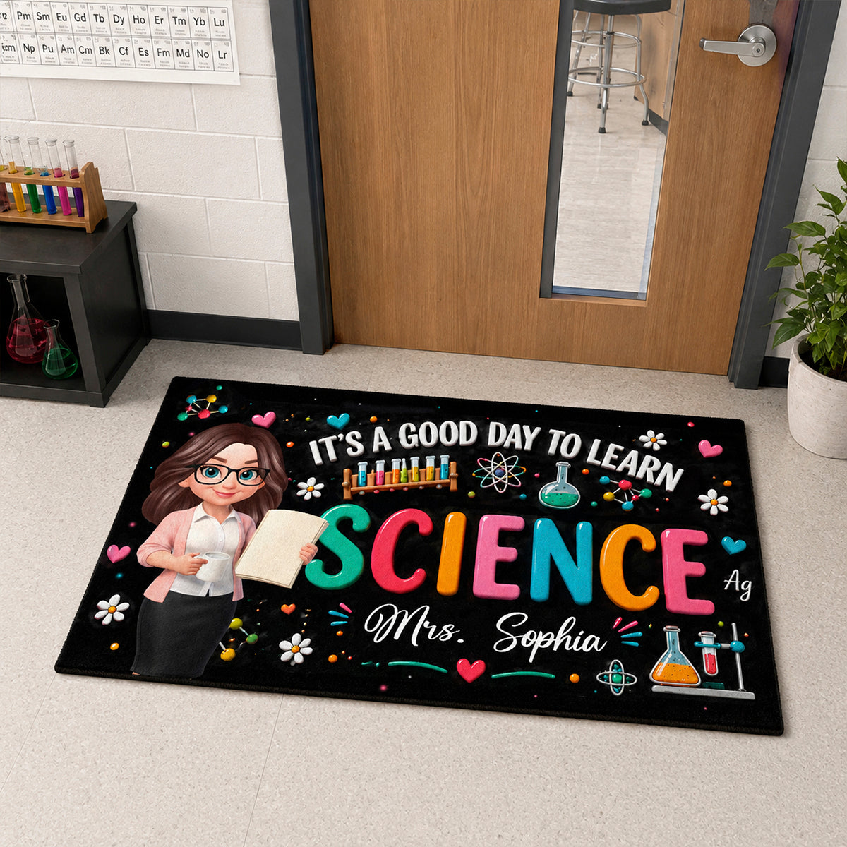It's A Good Day To Learn Science - Personalized Doormat - Back To School Gift For Teacher, Classroom Decor
