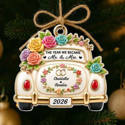 The Best Is Yet To Come - Personalized Acrylic Ornament - Wedding Gifts for Couples Newlyweds 2026