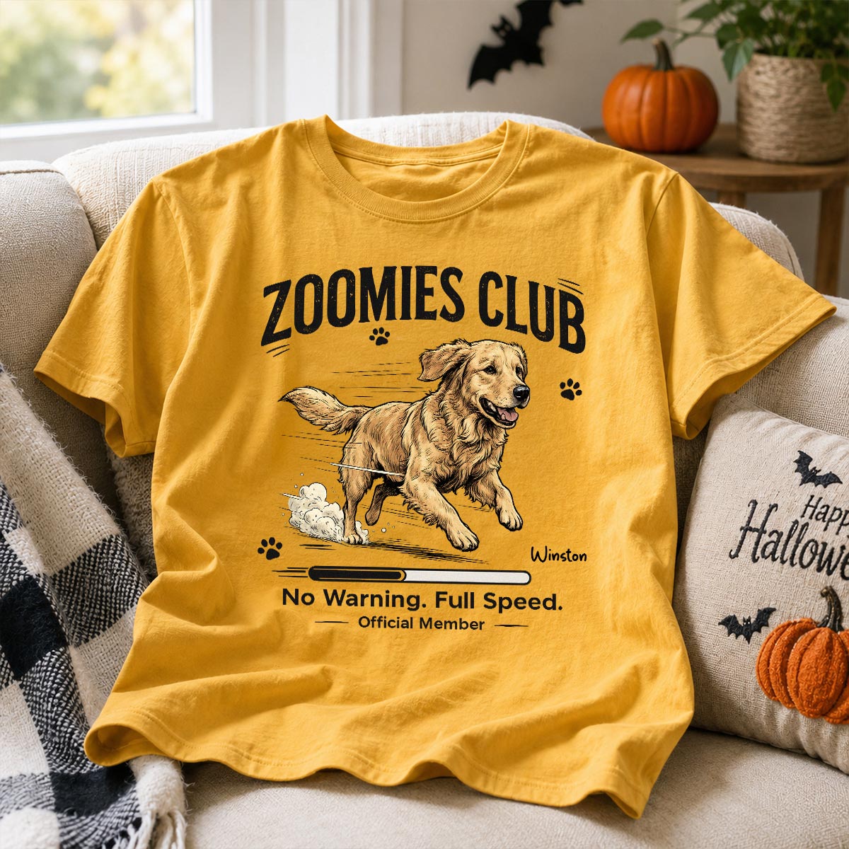 Zoomies Club Official Member Custom Pet Photo - Personalized Shirt - Funny Gift For Dog Cat Lover