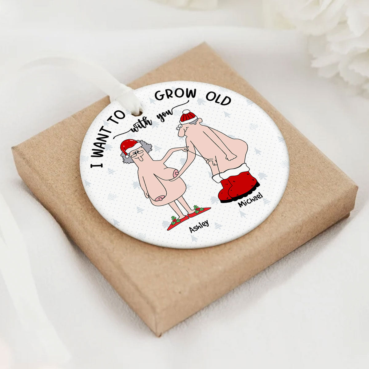 Funny Anniversary Gifts Christmas Ornament Gift for Wife Husband Girlfriend Boyfriend Him Her Personalized Ornament 2024