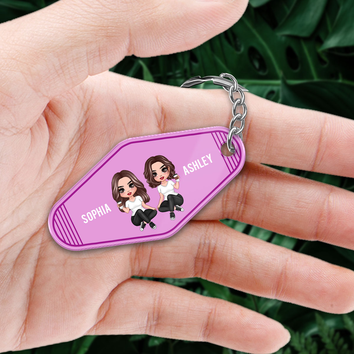 Drive Safe Doll Besties Simple Personalized Acrylic Keychain