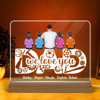 Dad Tool Personalized Custom Shape Warm LED Night Light