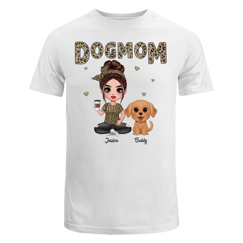 Leopard Dog Mom Watercolor Cute Dogs Personalized Shirt