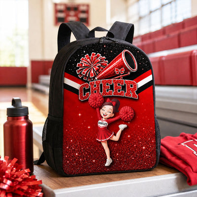 Cheerleader Girl - Personalized Backpack - Back To School Gift For Cheerleading Team Girls, Daughters, Granddaughters