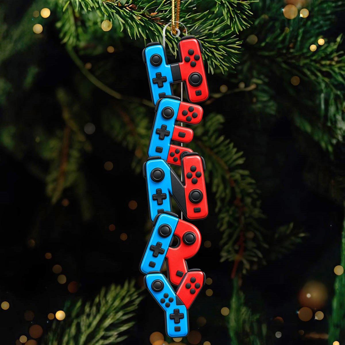 Custom Name Ornament For Game Lovers, Boy, Girl - Personalized Acrylic Ornament