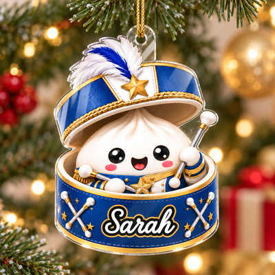 Custom Marching Band Dumpling Squishy Style - Personalized Acrylic Ornament - Christmas Gift for Son, Daughter, Grandkids