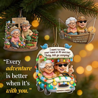 Baby Let's Enjoy Life Together - Personalized Acrylic Ornament - Christmas Gift For Him, For Her, For Couple