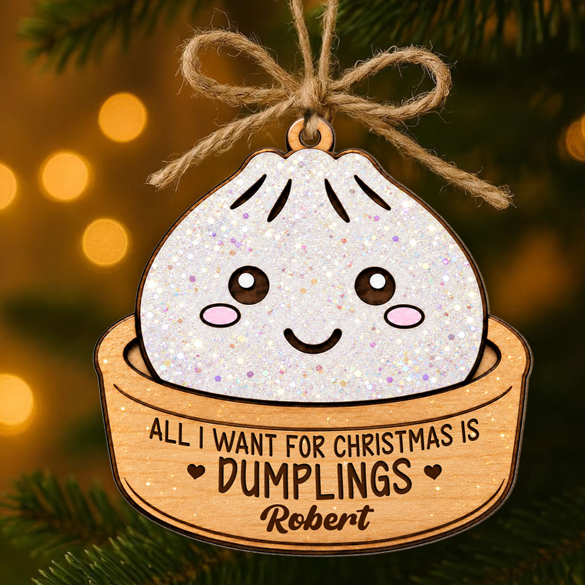 The Year Of Squishy 2026 - Personalized Wooden Ornament - Funny Viral Squishy Christmas Gift For Kids, Teen
