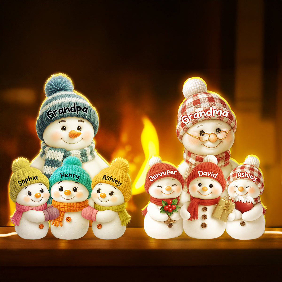 Eternal Glow – Custom Night Light | Heartfelt Anniversary Gift for for Grandma, Mom, Family, Couple