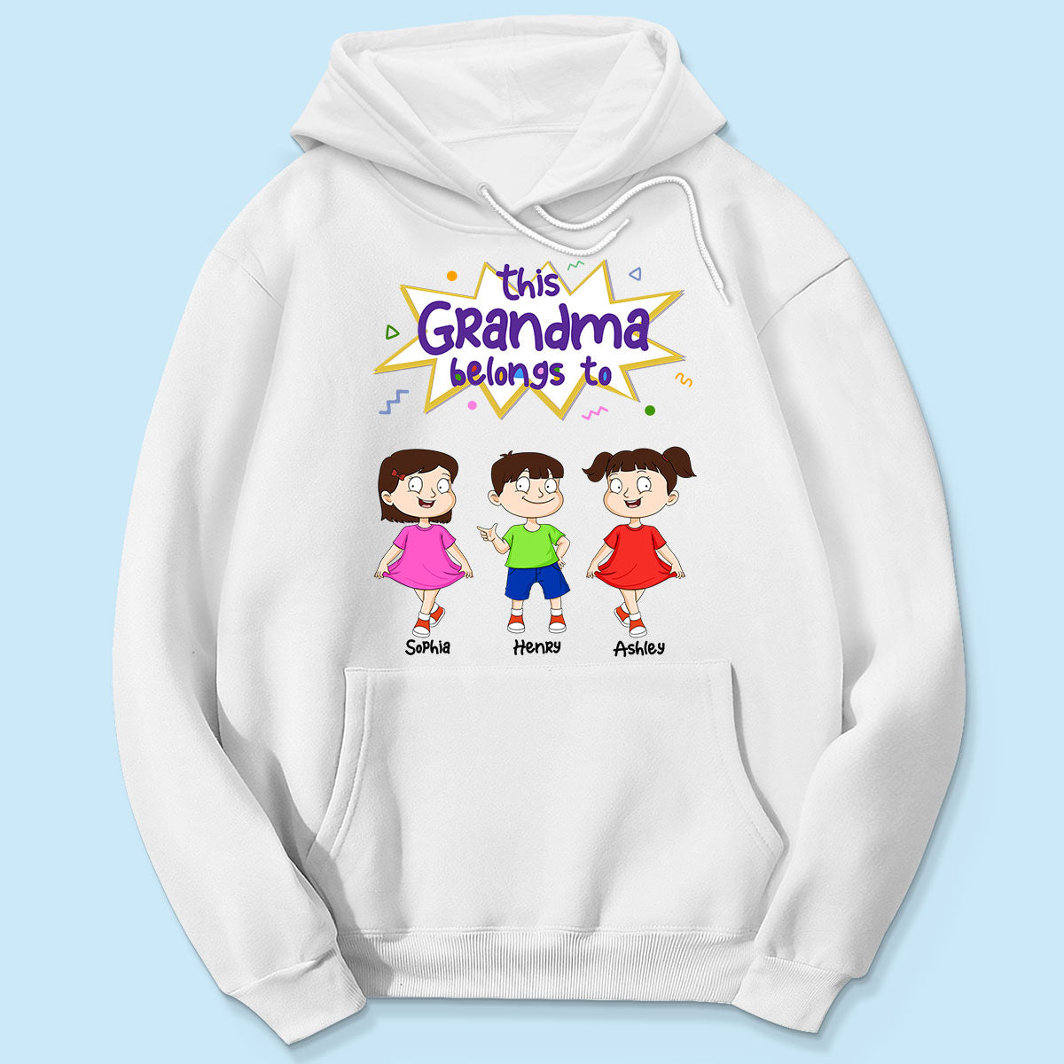 This Grandma Mom Belongs To Adorable Kids Personalized Shirt