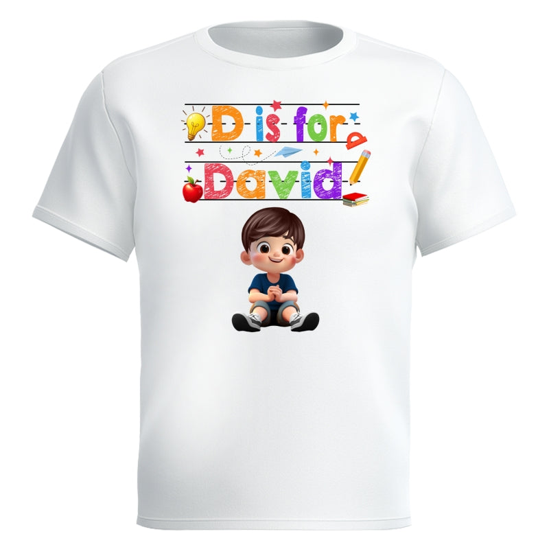 Custom Name  Back To School Kids Shirt, Personalized Alphabet Kids Shirt