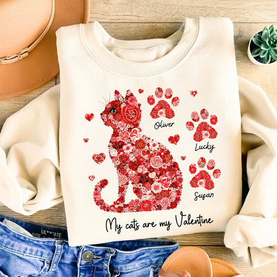 Cat Flower My Cat Is My  Personalized Shirt, Gift for Cat Moms