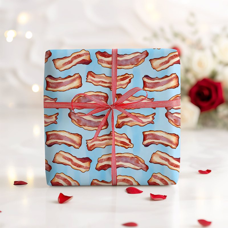 Bacon Sizzle Gift Wrapping Paper