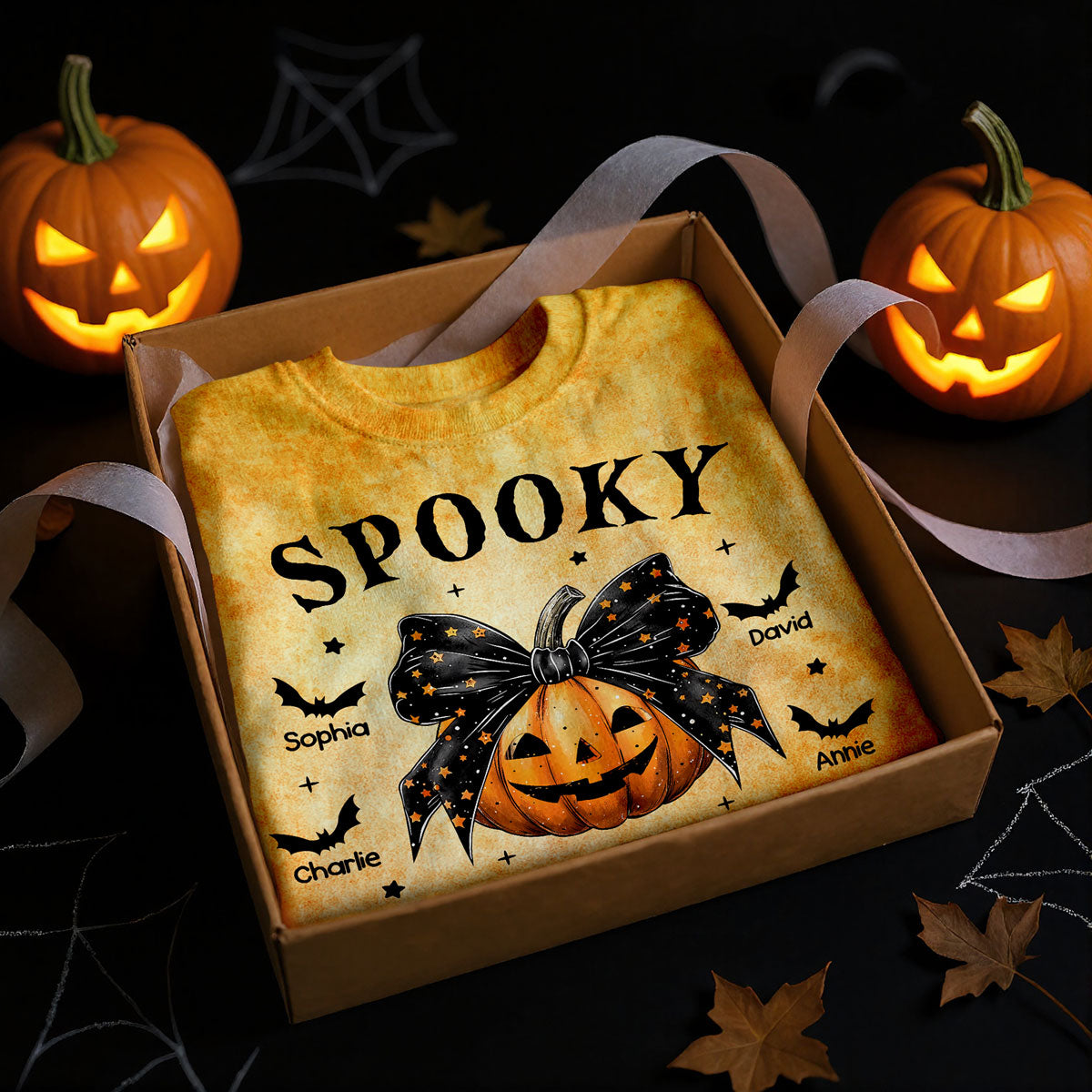 Fall Season Halloween Spooky Grandma Pumpkins Personalized 3D Shirt