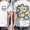 Tired Dads Club Construction Car Track Massage Double-Sided Shirt - Funny Father's Day Gift For Dad