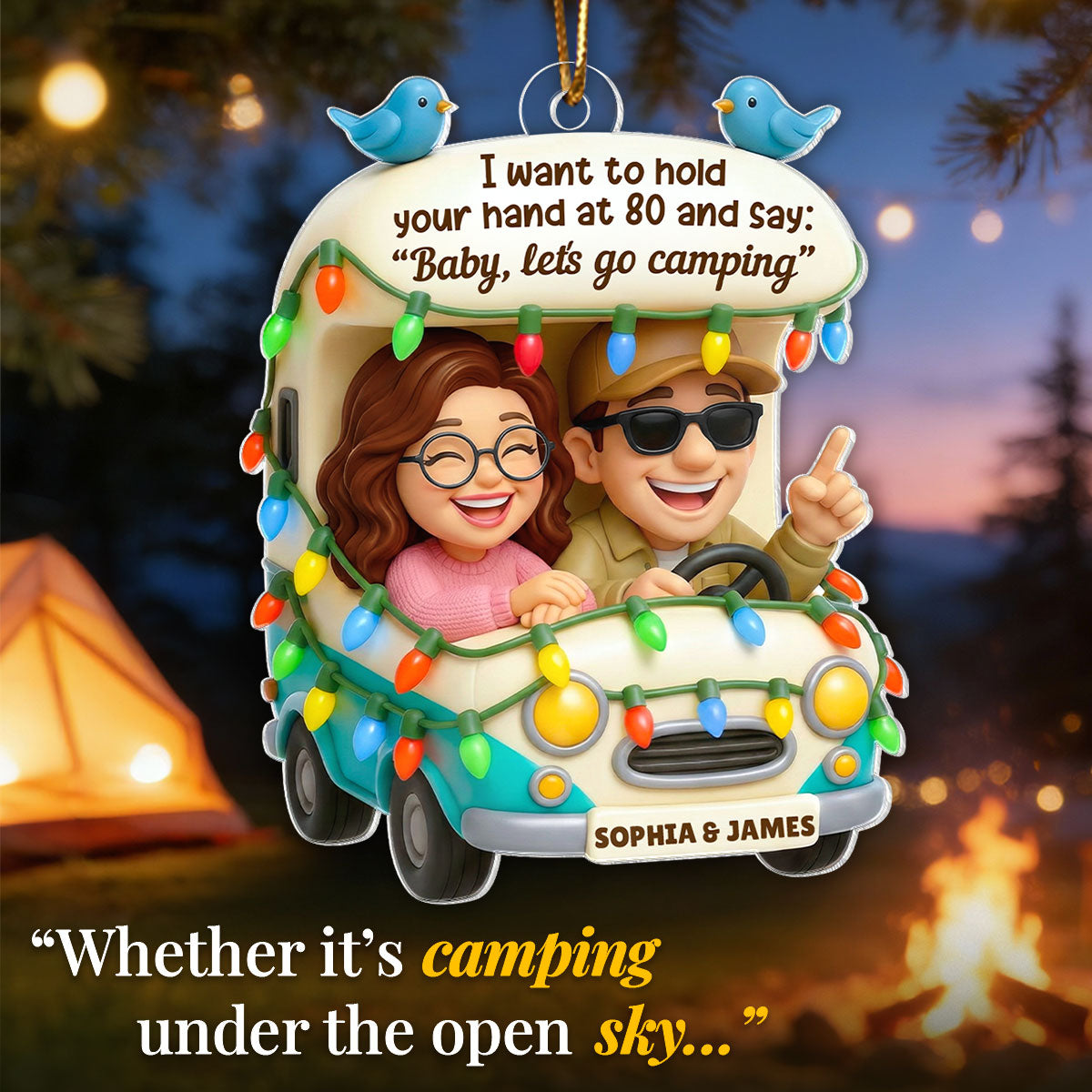 Baby Let's Enjoy Life Together - Personalized Acrylic Ornament - Christmas Gift For Him, For Her, For Couple