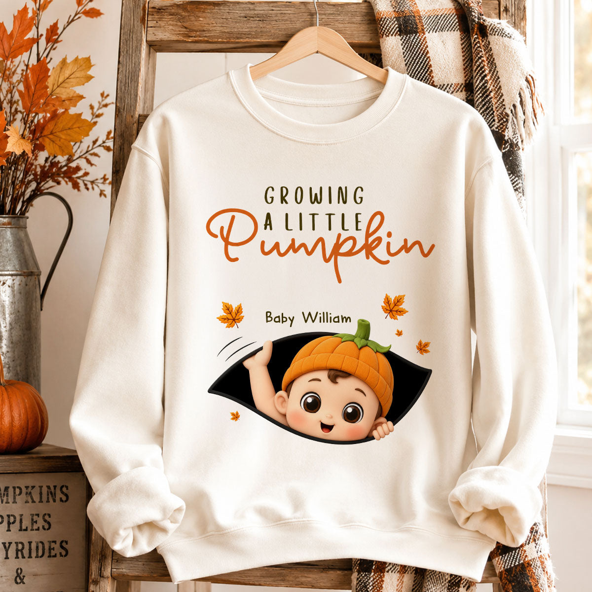 Trending Baby Pumpkin - Personalized Shirt - Fall Season Gift For Wife, Daughter - Pregnancy Announcement