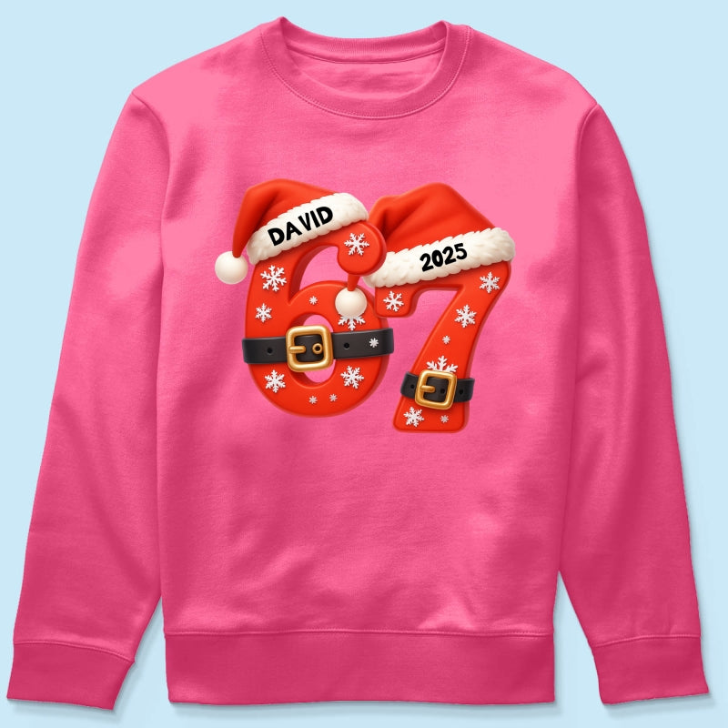 Custom Six Seven - Personalized Shirt - Teen Slang Funny Tree Decor, Funny Teen Grandkid Gift