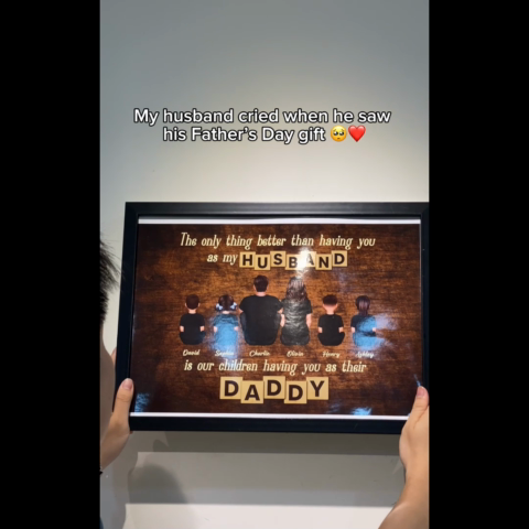 The Only Thing Better Than Gift for Dad Grandpa, Personalized Horizontal Poster