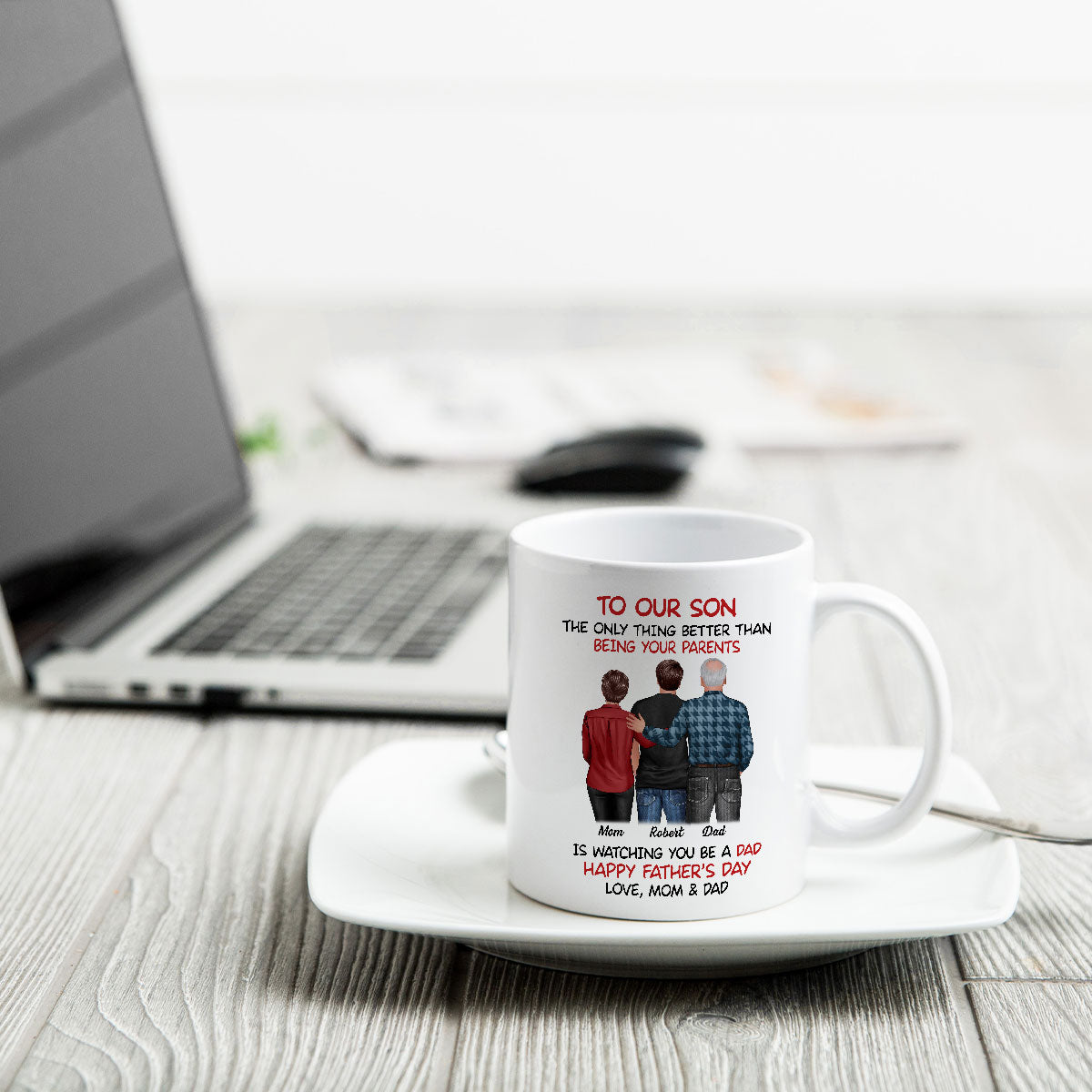 To Our Son From Parents Personalized Mug, Gift For Son