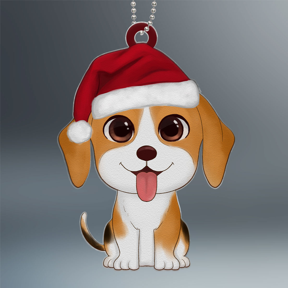 Watercolor Cute Dogs Christmas Personalized Acrylic Ornament