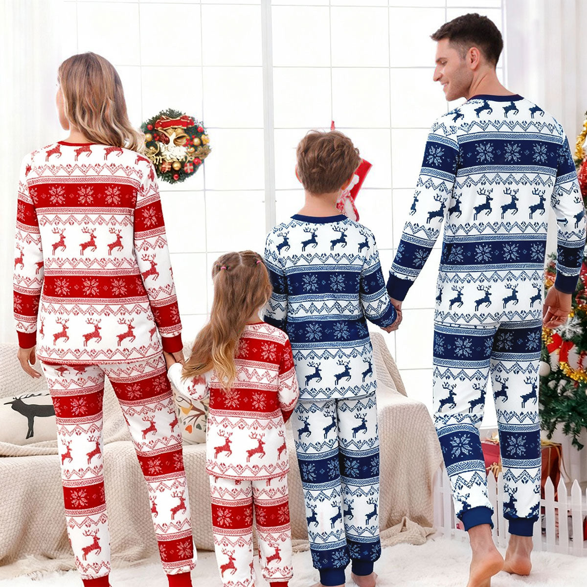 Christmas Ugly Sweater Pattern - Personalized Family Matching Pajamas