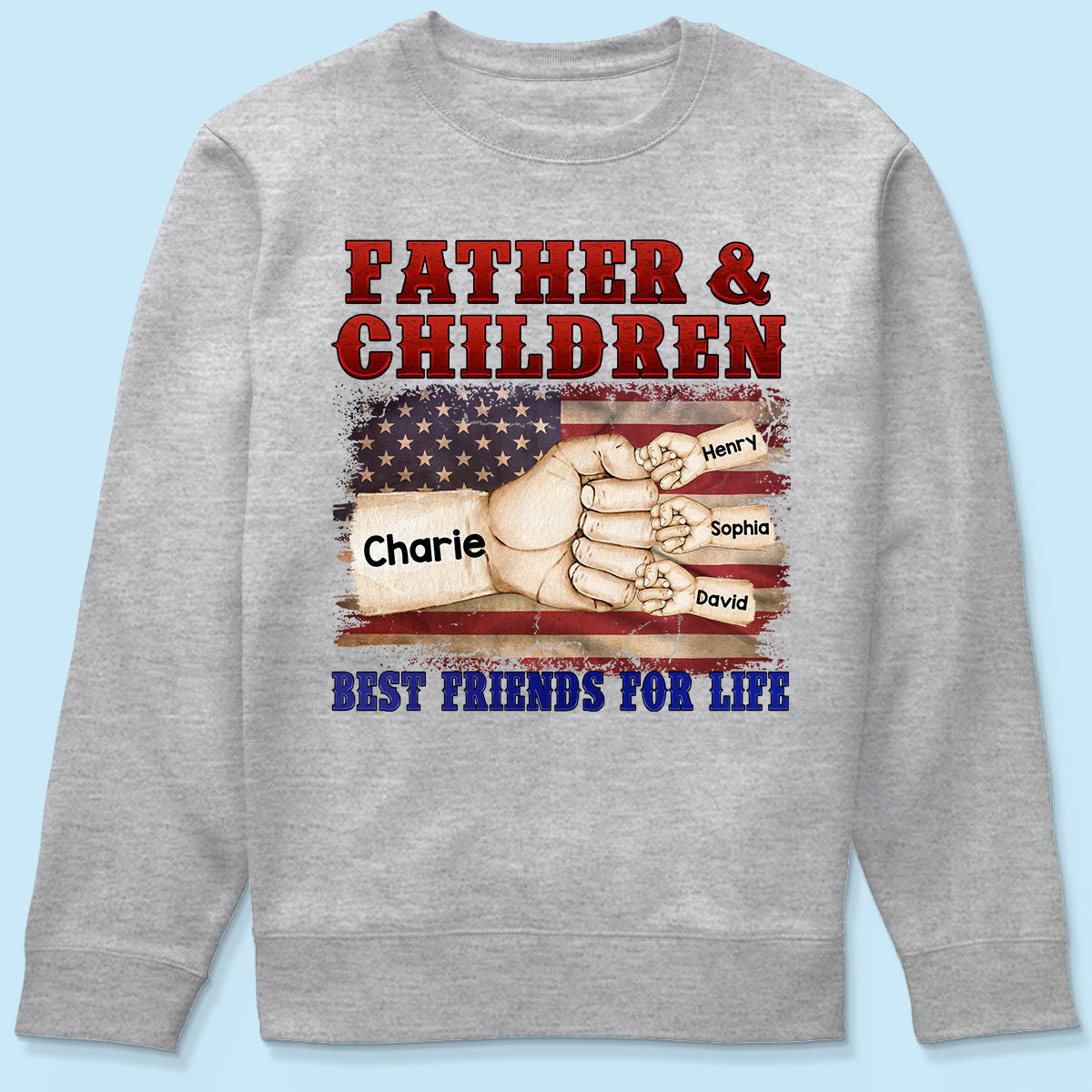 Father & Children Best Friends for Life Personalized Shirt