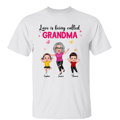 Happy Doll Grandma Grandkids Love Is Being Called Grandma Personalized Shirt