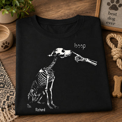 Skeleton Boop Dog Halloween - Personalized Shirt - Halloween Gift, Gift For Dog Lovers