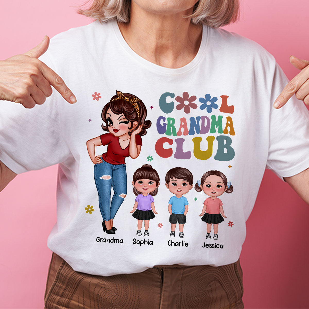 Cool Grandma Club - Personalized Shirt - Gift For Grandma
