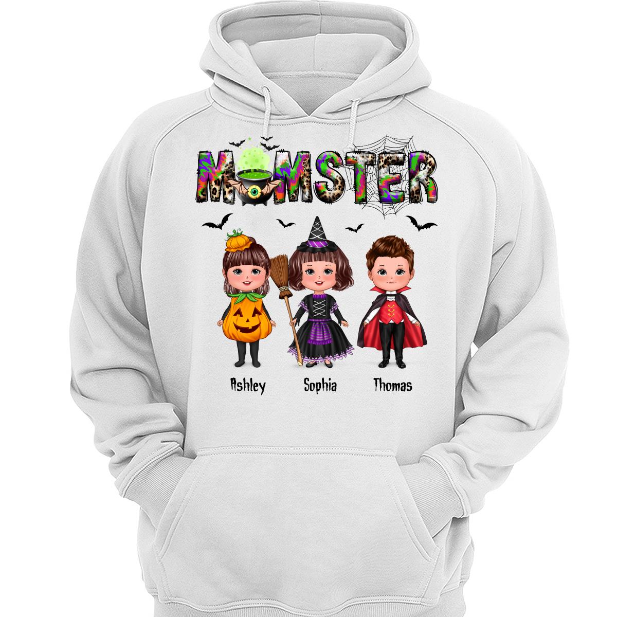 Halloween Momster Doll Kids Gift For Mom Personalized Shirt