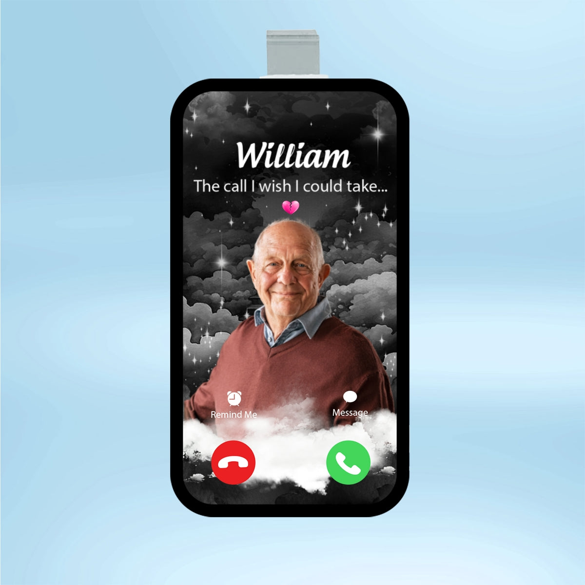 The Call I Wish I Could Take Memorial Gift Remembrance Keepsake Custom Photo Personalized Acrylic Car Visor