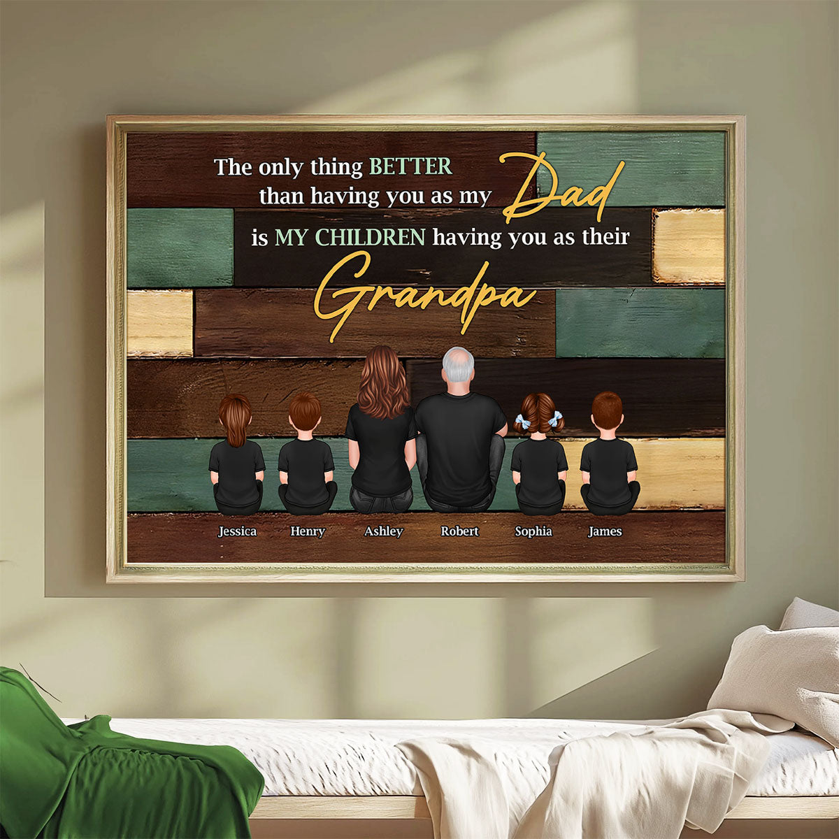 Grandpa The Only Thing Better Than Having You As Dad Personalized Poster, Father's Day gift for Dad from Daughter, from Son