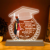 Behind You All Your Memories Graduation Gift - Personalized Acrylic LED Night Light
