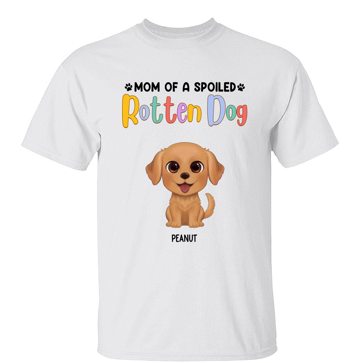 Mom Of Spoiled Rotten Watercolor Cute Dogs Personalized Tank Top Shirt