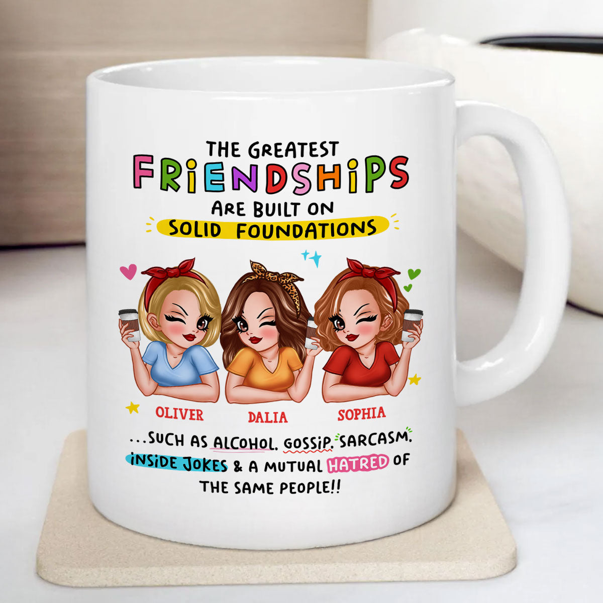 The Greatest Friendship Personalized Mug for Besties
