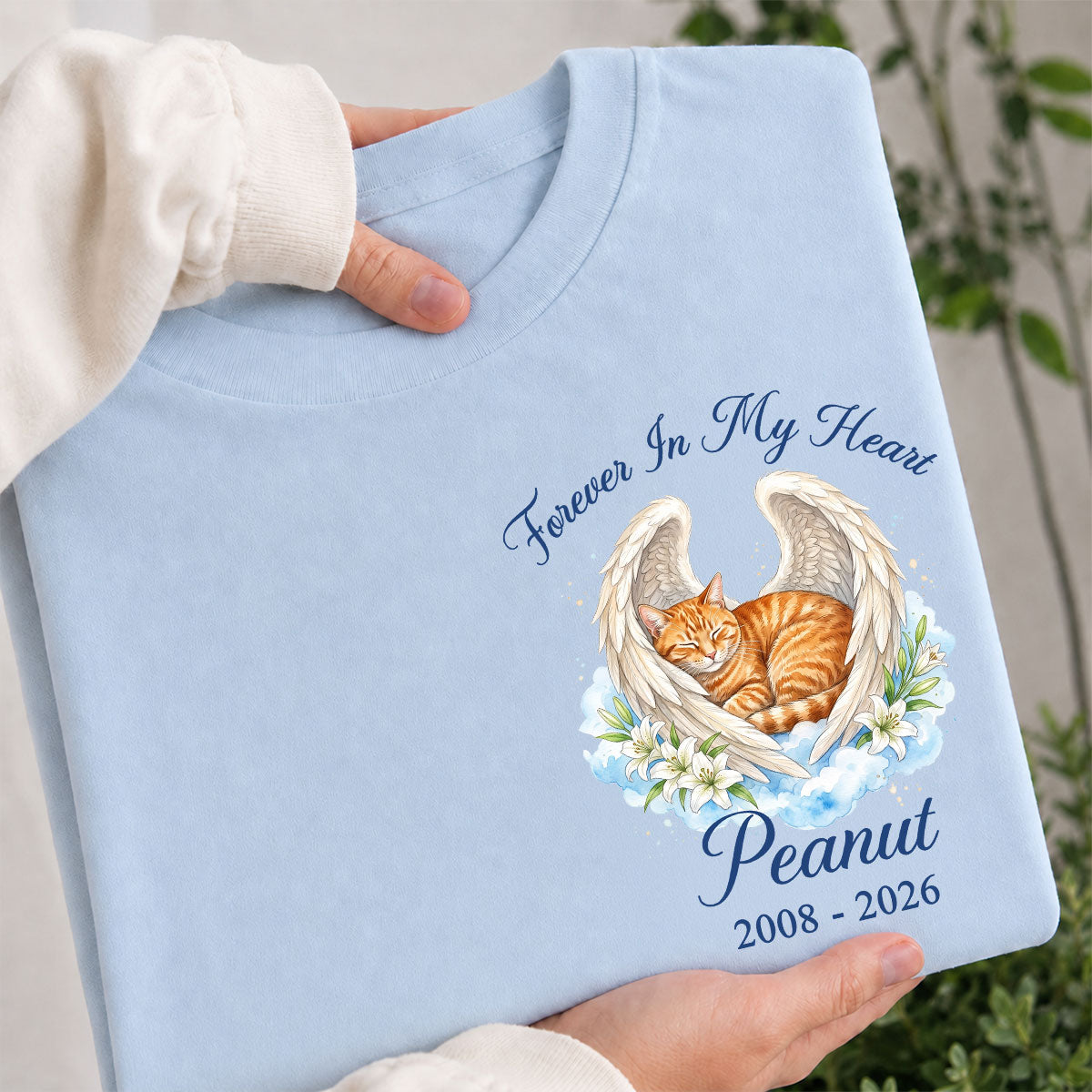 Memorial Upload Dog Cat Custom Photo - Personalized Shirt - Memorial Shirt, Sympathy, Remembrance Gift