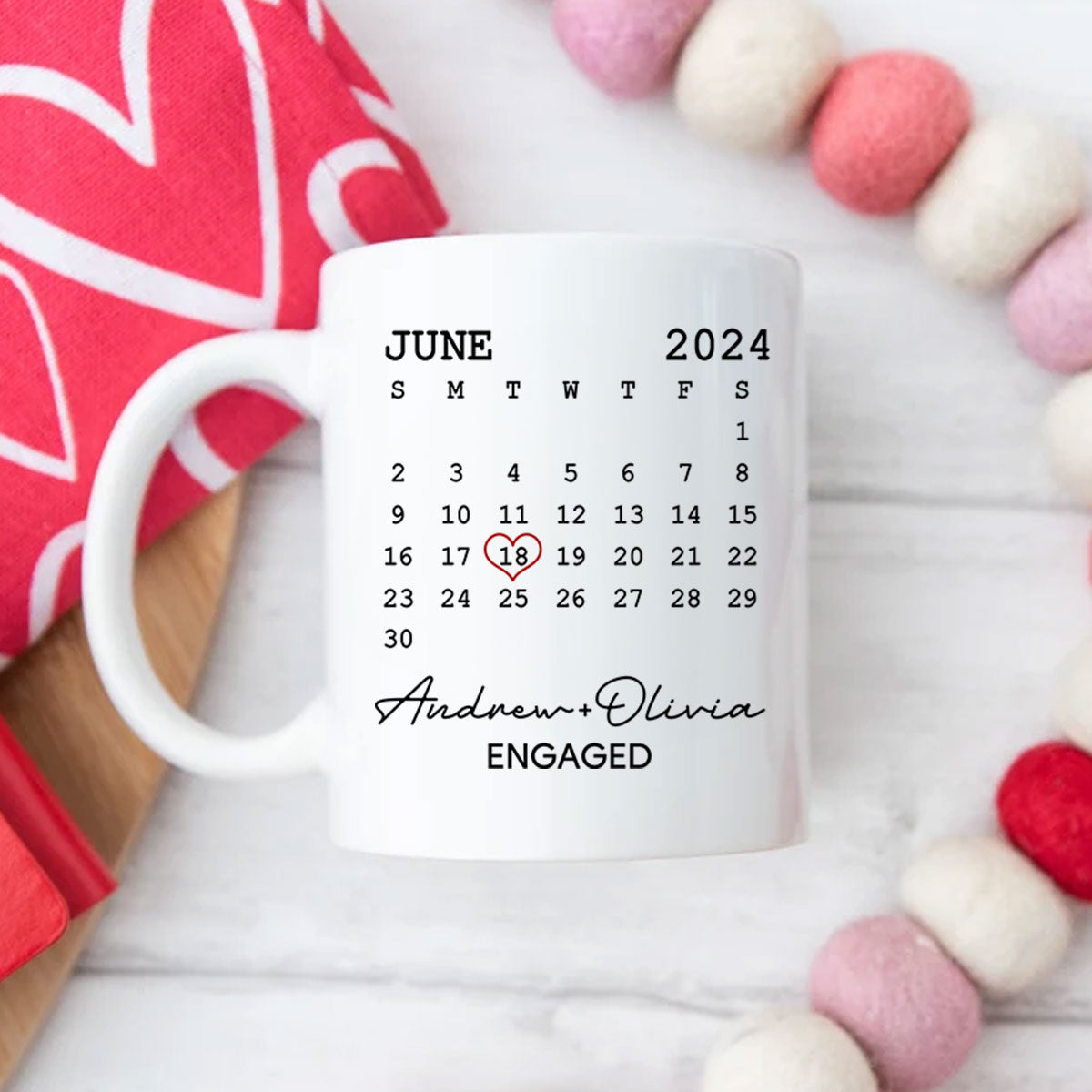 Personalized Mr Mrs Coffee Mug, Marriage Proposal Personalized Engagement  Gift for him, Gift for her