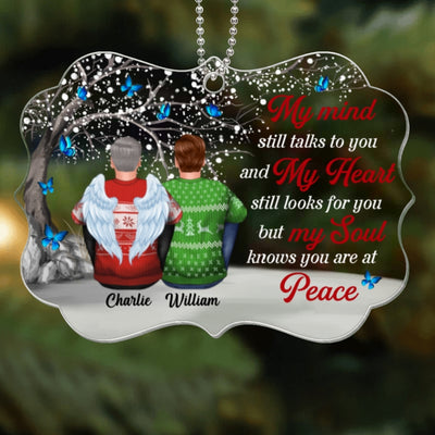 My Mind Still Talk To You Memorial Personalized Acrylic Ornament
