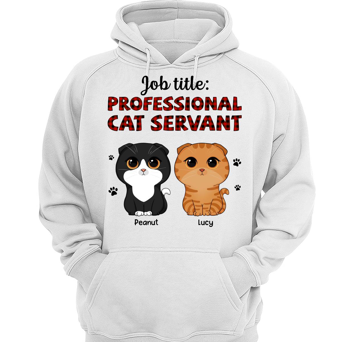 Professional Cat Servant Cute Cat Vector Personalized Shirt