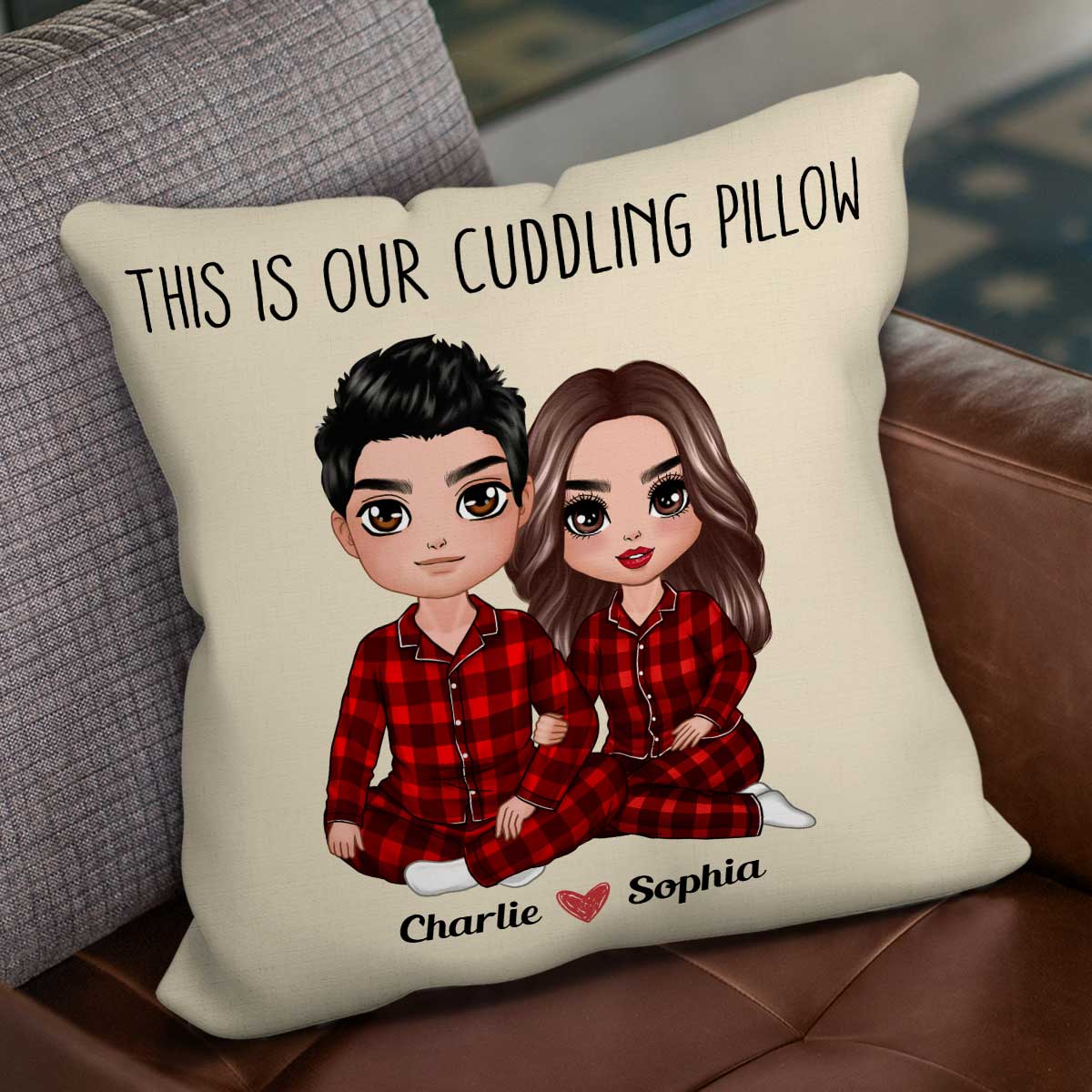 This Is Our Cuddling Personalize Pillow - Valentine‘s Day Gift - Gift For Him Gift For Her