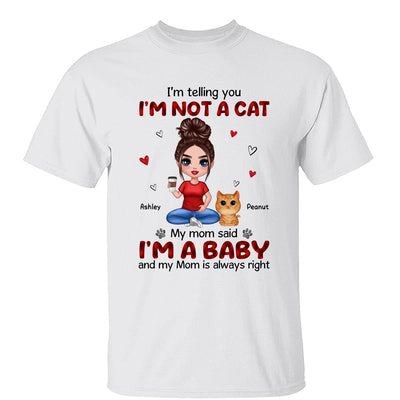 Multiple Patterns I‘m Not A Cats Watercolor Cute Cats Personalized Shirt