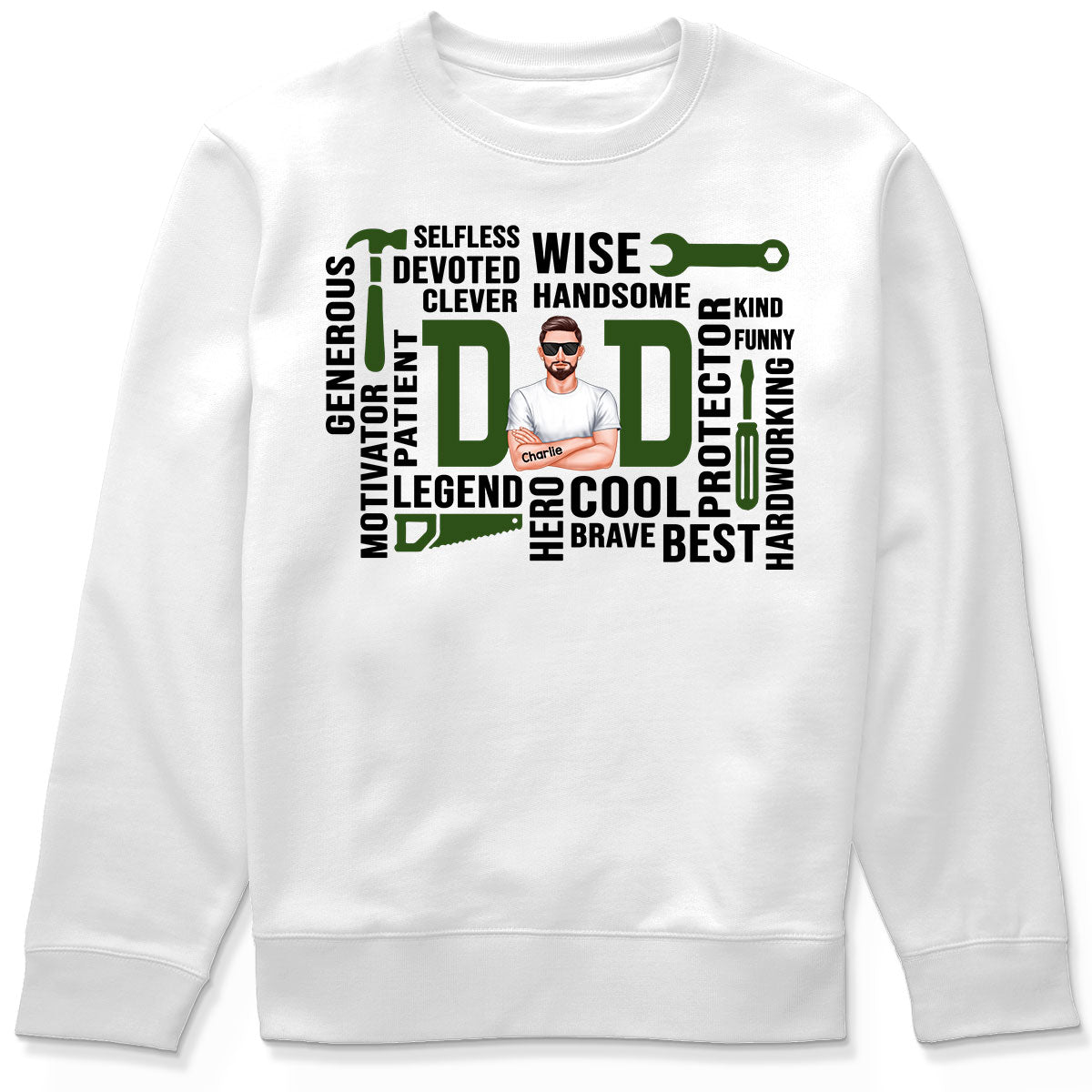 Dad The Man The Legend Definition Word Art Cool Gift For Dad Personalized Shirt